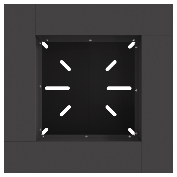 Brasero de acero negro 60x60x50 cm M 5