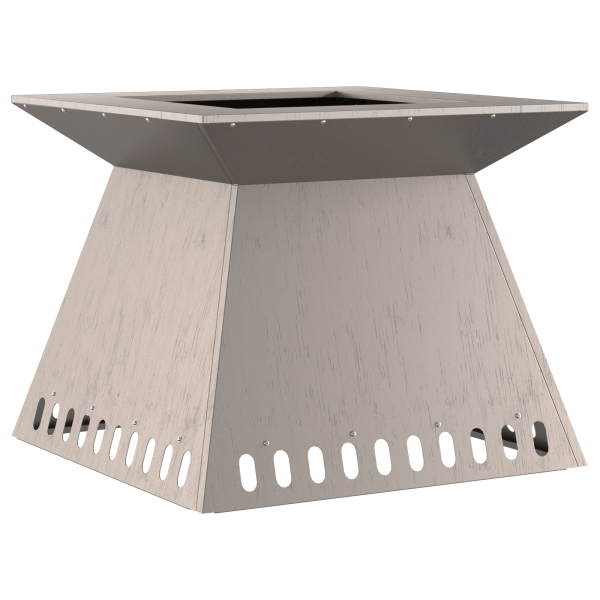 Lareira 60x60x50 cm Ferro Envelhecido M 4