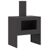 Brasero con chimenea acero negro 60x40x96 cm 2