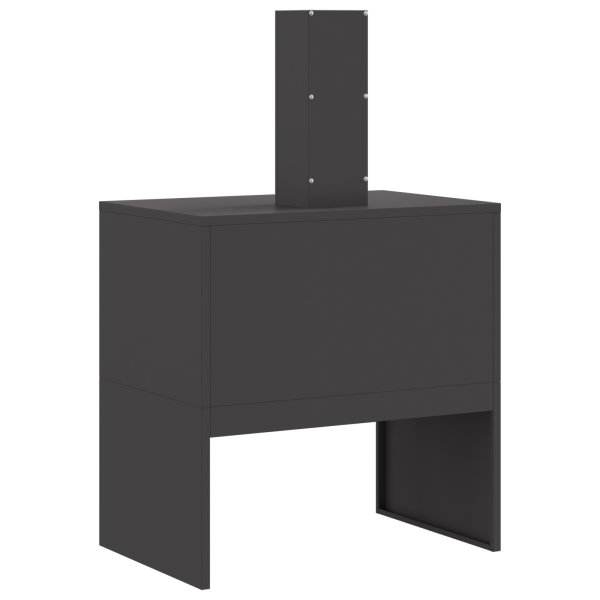 Brasero con chimenea acero negro 60x40x96 cm M 4