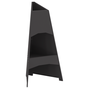Fogueira Pyramid  Preta 50x45x95 cm Aço H
