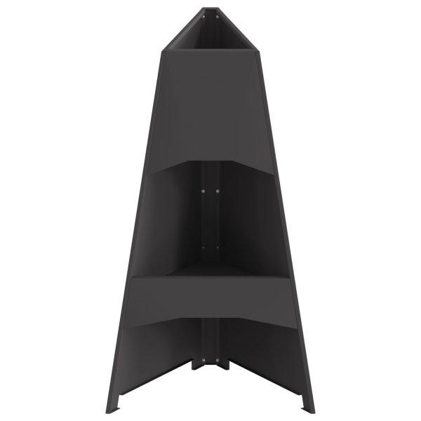 Fogueira Pyramid  Preta 50x45x95 cm Aço M 5
