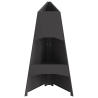 Fogueira Pyramid  Preta 50x45x95 cm Aço 5