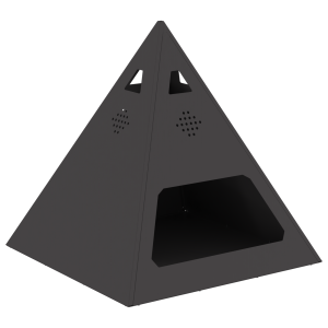 Fogueira Pyramid  Preto 50x50x51 cm Aço H