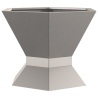 Brasero hexagonal acero patinable 50x50x40 cm 4