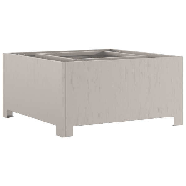 Brasero cuadrado de acero patinable 60x60x30 cm M 4