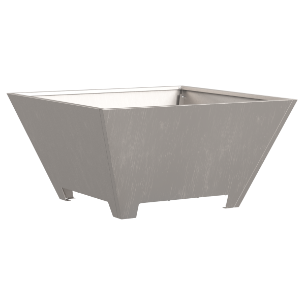 Fogueira  Quadrada 60x60x30 cm Aço Envelhecido M 4