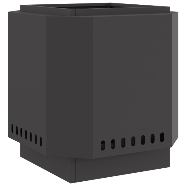 Fogueira Sem Fumaça Preta  48x48x51 cm Aço M 2