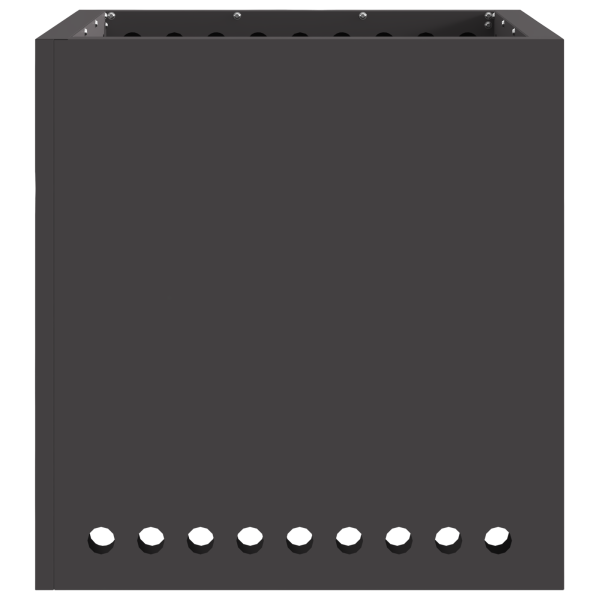 Brasero sin humo hexagonal acero negro 48x48x50 cm M 4