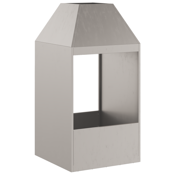 Fogueira  50x50x100 cm em Aço Resistente M 4