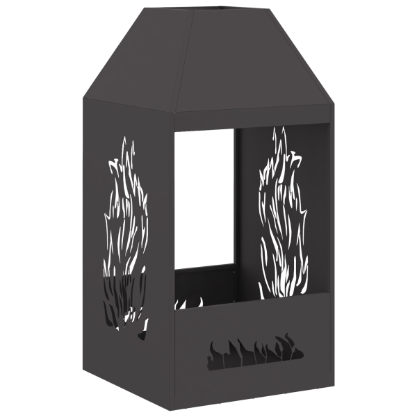 Hoguera Negra 50x50x100 cm Acero M 2
