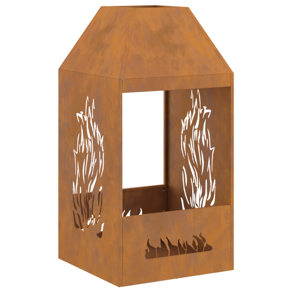 Fogueira  50x50x100 cm Aço Envelhecido M 5