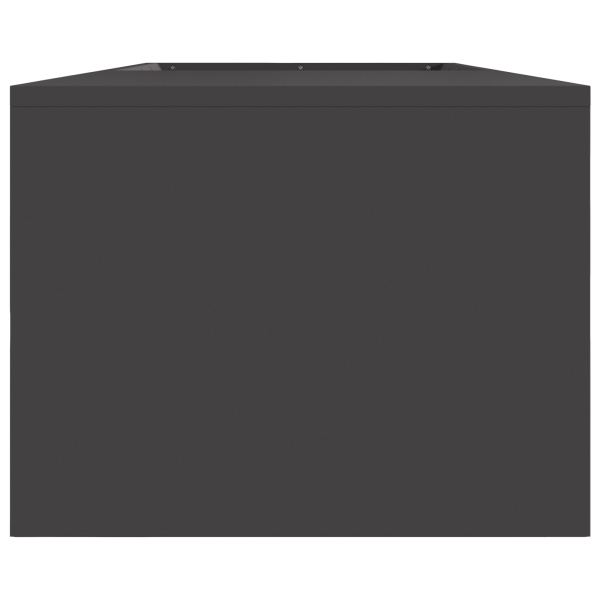 Fogueira  com Armazenamento de Lenha Preto 160x45x35 cm Aço M 4