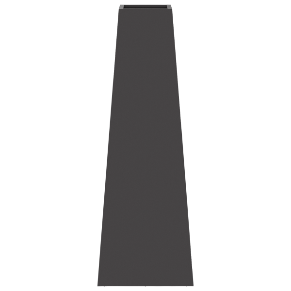 Brasero de acero negro 50x35x100 cm M 5