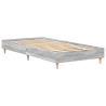 Estructura de cama madera de ingeniería gris Sonoma 90x200 cm 2