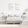 Estrutura de Cama  120x190 cm Cinza Sonoma em Madeira Revestida 1