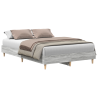 Estructura de cama madera de ingeniería gris Sonoma 120x190 cm 3
