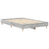 Estructura de cama madera de ingeniería gris Sonoma 120x190 cm 5