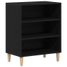 Sideboard  Negro Roble 57x35x70 cm Madera Compuesta 2