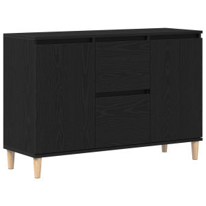 Sideboard  Carvalho Preto 101x35x60 cm em Madeira de Engenharia H