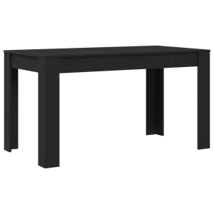 Mesa de Jantar  Preta de Carvalho 140x74.5x76 cm em Madeira Reconstituída H