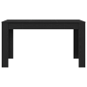 Mesa de Jantar  Preta de Carvalho 140x74.5x76 cm em Madeira Reconstituída 5