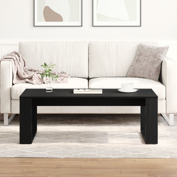 Mesa de café  de roble negro 102x50x35 cm de madera M 4