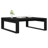 Mesa de café  Negro Roble 100x100x35 cm Madera 3