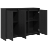 Buffet  Preto Carvalho 102x33x75 cm Madeira de engenharia 5