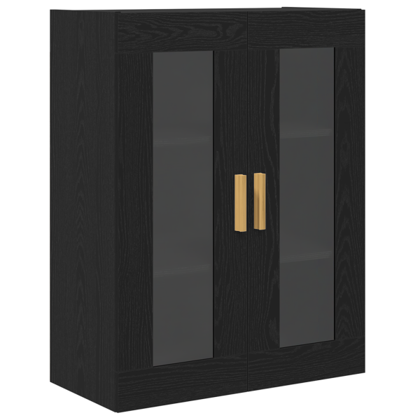 Armario de Pared de Roble Negro - 69.5x34x90 cm M 2