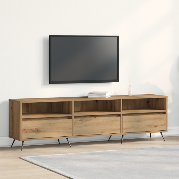 Cabinet de TV Artisan Roble 150x30x44.5 cm Madera Elaborada M 4