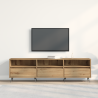 Cabinet de TV Artisan Roble 150x30x44.5 cm Madera Elaborada 5