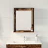 Espejo de baño  madera envejecida 50x12x60 cm madera de ingeniería 4