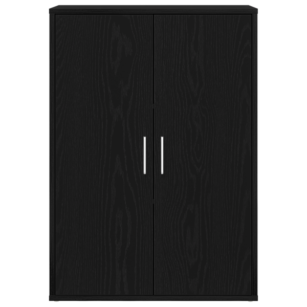 Aparador de madera de ingeniería roble negro 60x31x84 cm M 3