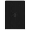 Aparador de madera de ingeniería roble negro 60x31x84 cm 3