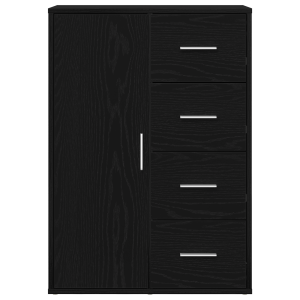 Sideboard  Madeira de Carvalho Preto 60x31x84 cm H