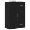 Sideboard  Madeira de Carvalho Preto 60x31x84 cm 3