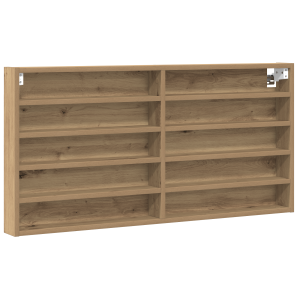 Mueble vitrina de pared de madera de ingeniería roble artisan H