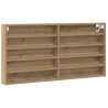 Mueble vitrina de pared de madera de ingeniería roble artisan 2