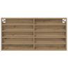 Mueble vitrina de pared de madera de ingeniería roble artisan 5