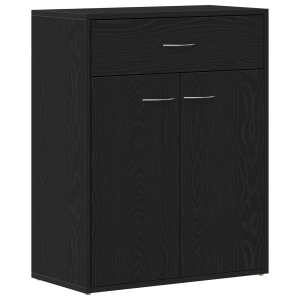 Buffet Preto Carvalho  60x30x75 cm Madeira Compensada H