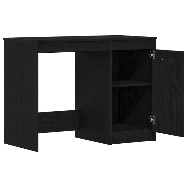 Mesa  Preta de Carvalho 100x50x76 cm em Madeira Envernizada M 5