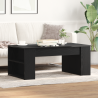 Mesa de centro madera de ingeniería roble negro 102x55x42 cm 4