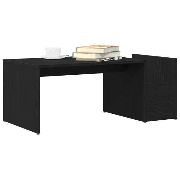 Mesa de café  Negra de Roble 90x45x35 cm de Madera Ingenierizada M 3