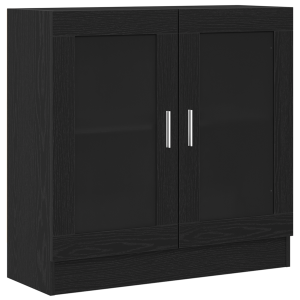 Biblioteca  Negro Roble 82.5x30.5x80 cm Madera Compensada H