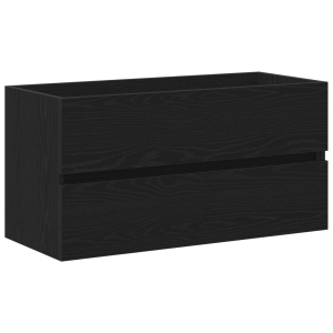 Gabinete para Lavabo Roble Negro 90x38.5x45 cm Madera de Buena Calidad H