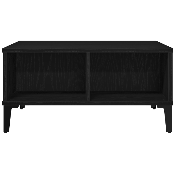 Mesa de centro madera de ingeniería roble negro 60x60x30 cm M 5