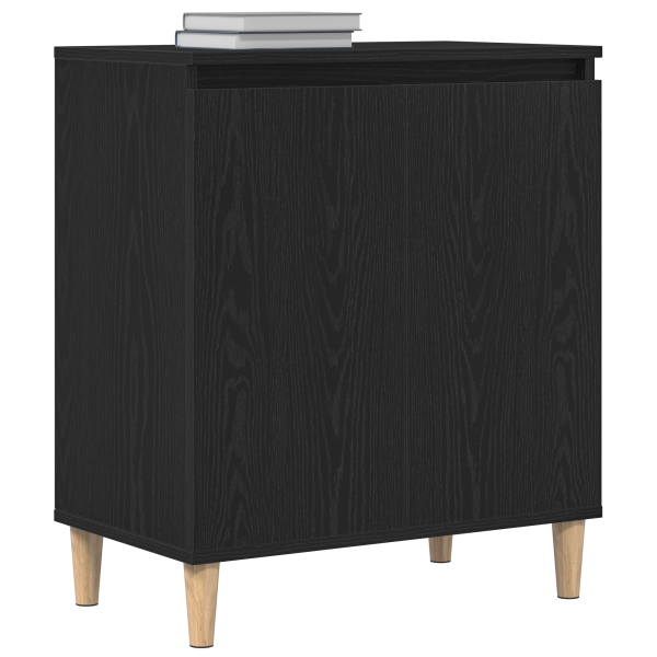 Sideboard  Preto Carvalho 60x35x70 cm Madeira de engenharia M 3