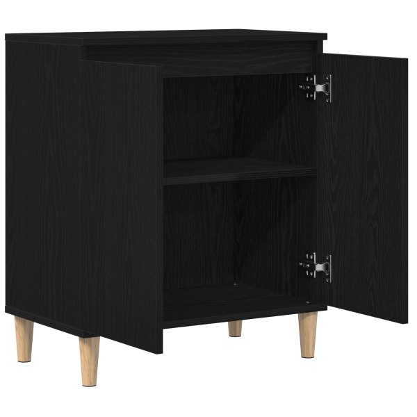 Sideboard  Preto Carvalho 60x35x70 cm Madeira de engenharia M 5