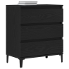 Sideboard  Preto Carvalho 60x35x70 cm Madeira engenheirada 3